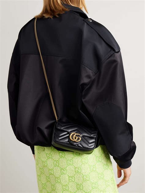 gucci marmont nera mini|gucci marmont mini quilted bag.